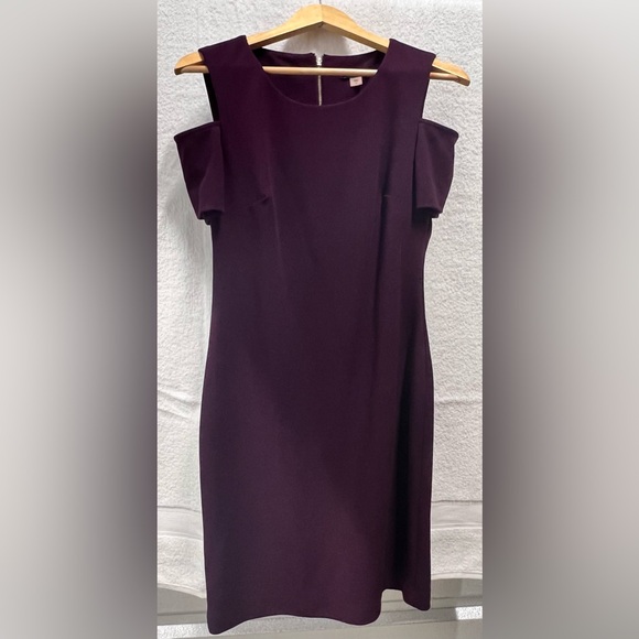 Tommy Hilfiger Women’s Size 10 Plum Dress (open shoulder) - Picture 1 of 3